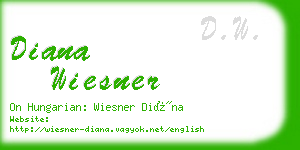diana wiesner business card
